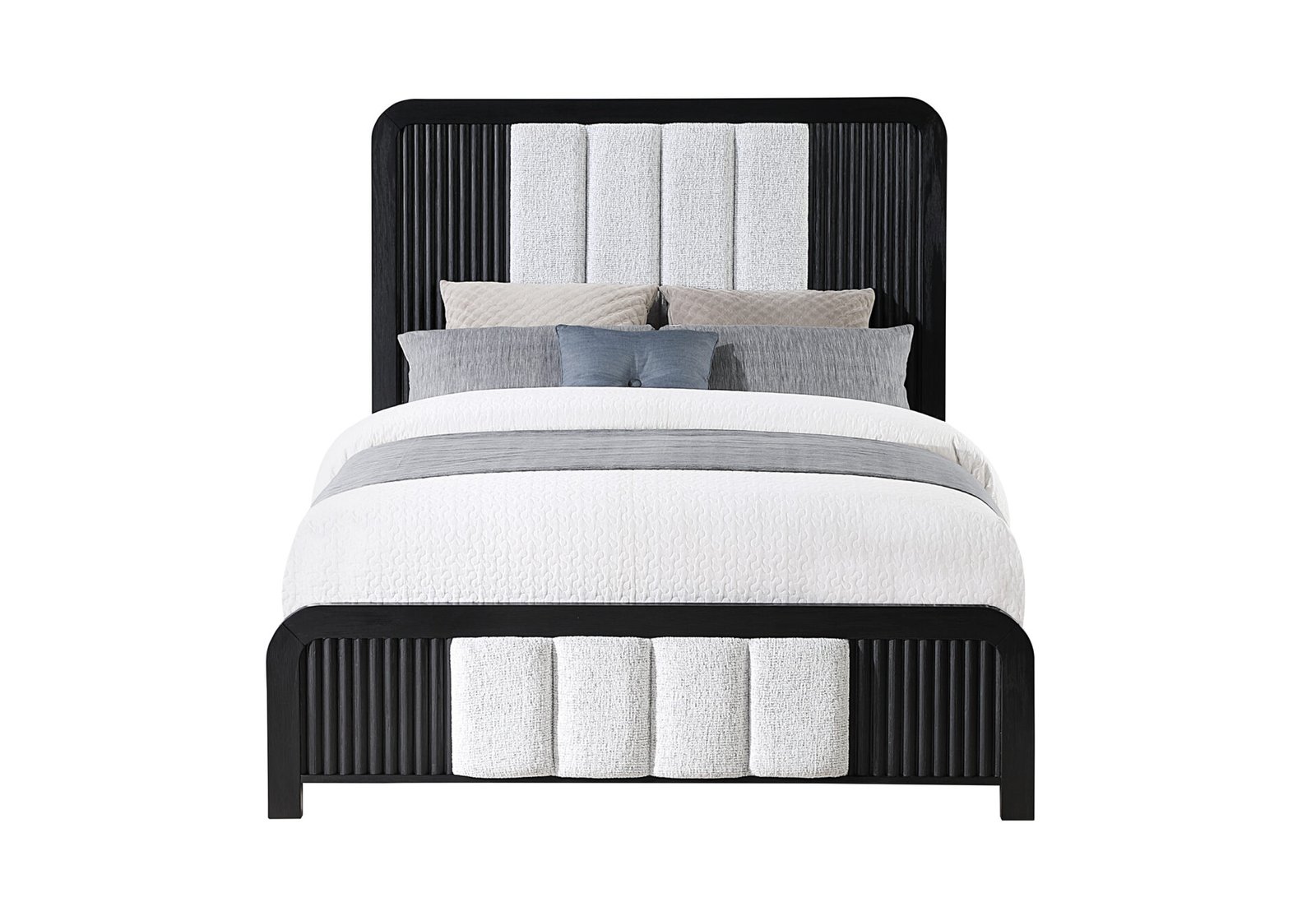 Second image of BECKETT WHITE/BLACK QUEEN BED