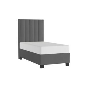 BHE5876CC-39* 39" Charcoal Microfiber Platform Bed
