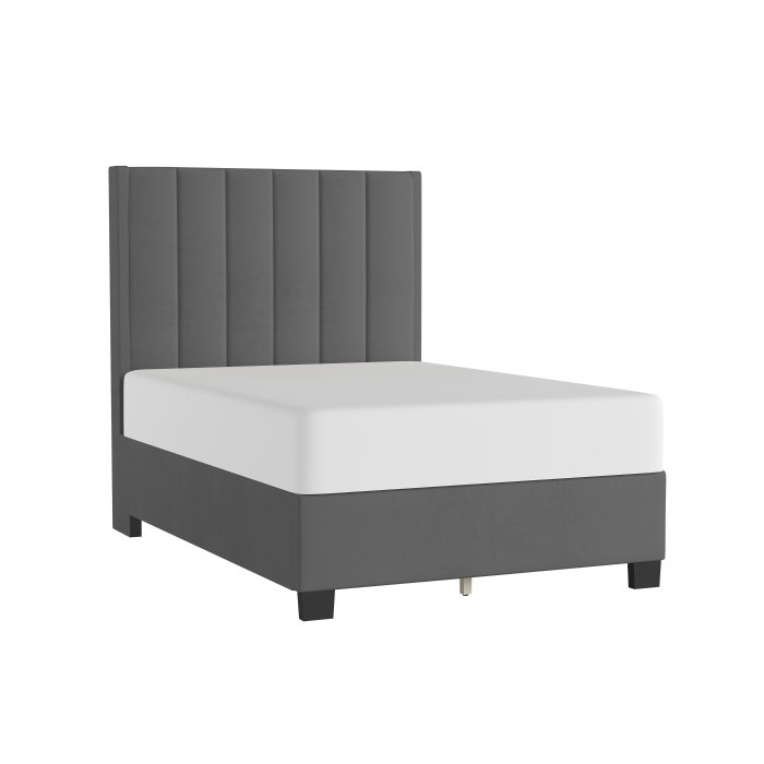 BHE5876FCC* 54" Charcoal Microfiber Platform Bed