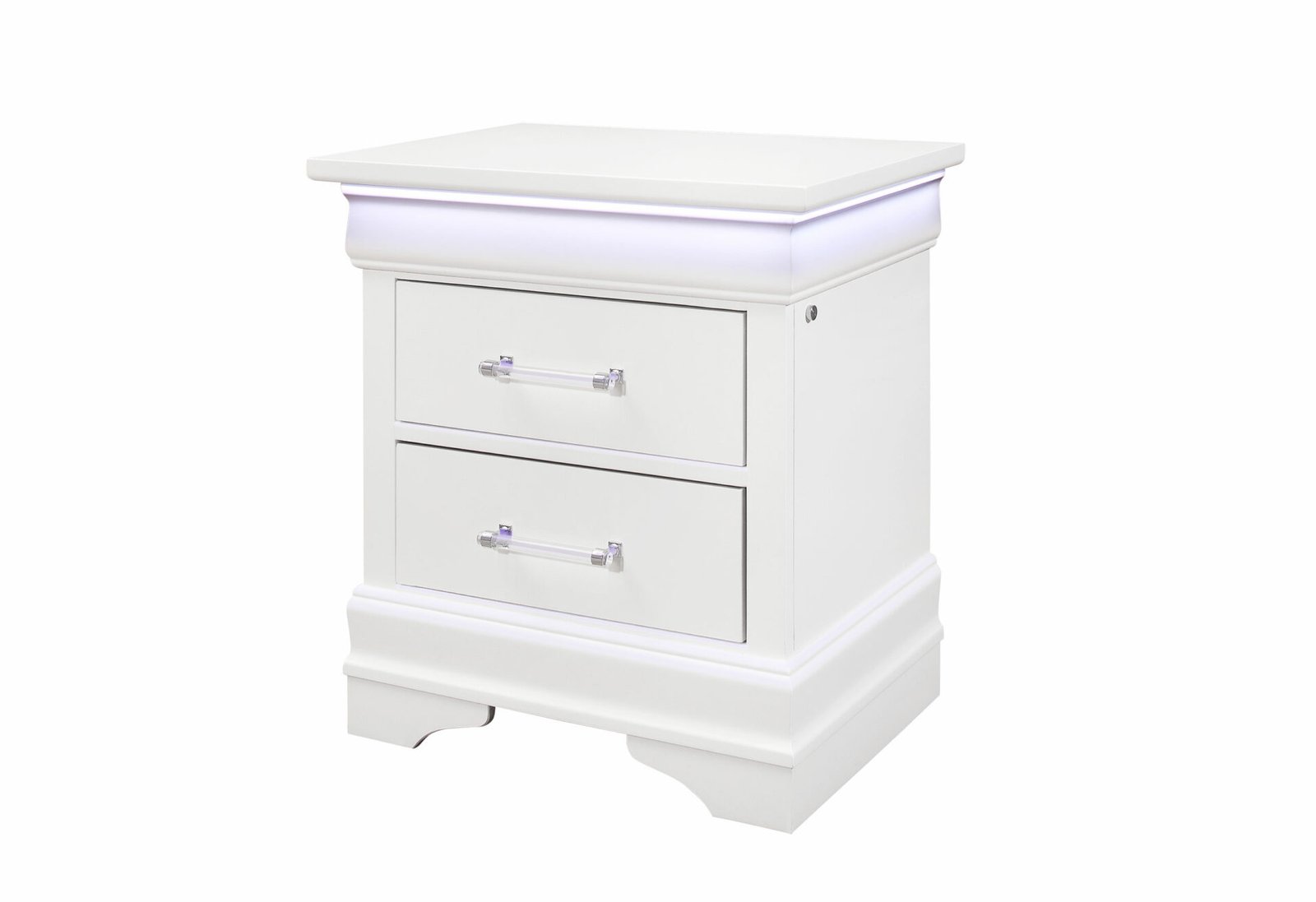 Second image of CHARLIE WHITE NIGHTSTAND WITH LED