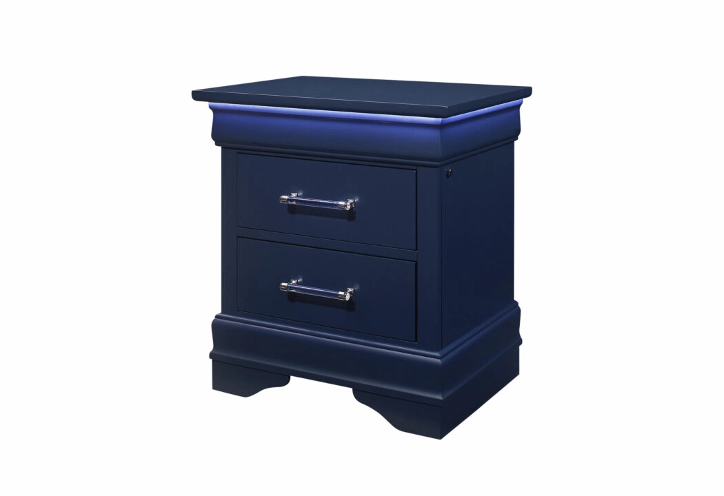 Second image of CHARLIE BLUE NIGHTSTAND WITH LED