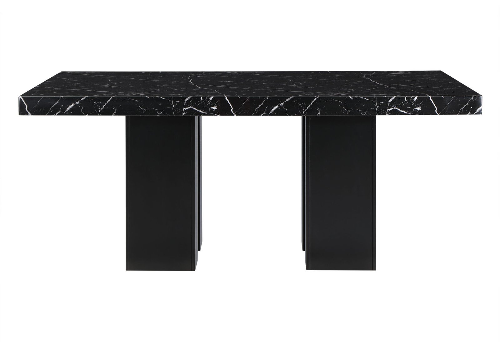 Second image of D03 DINING TABLE +8 D03 DINING CHAIRS BLACK