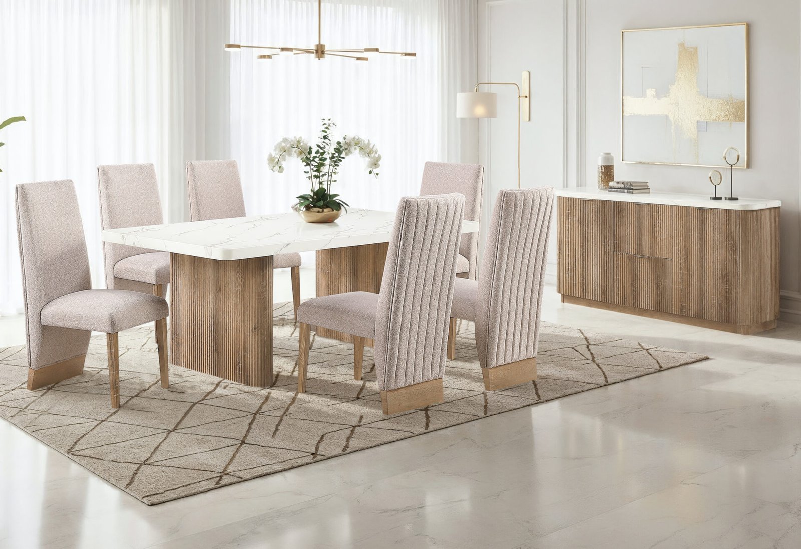 D2504DT AND 4 D12DC BEIGE/NATURAL