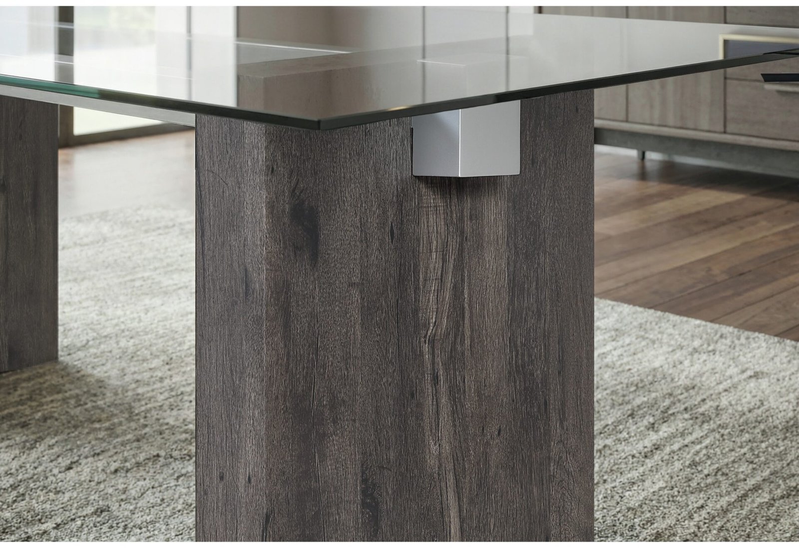 Second image of D4238 DINING TABLE AND 8 D4239 DINING CHAIRS
