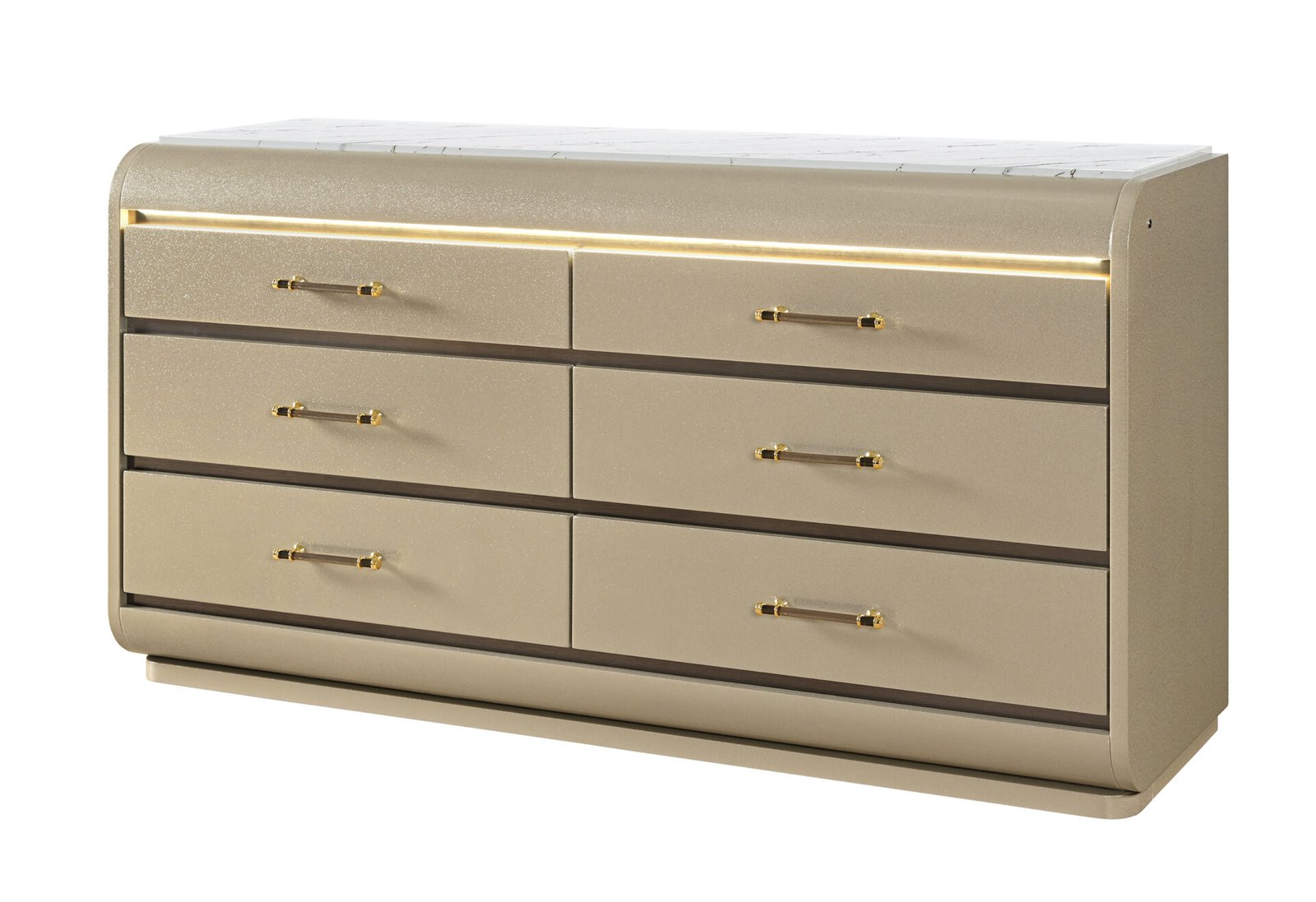 Second image of GENESIS GOLD DRESSER WITH LED