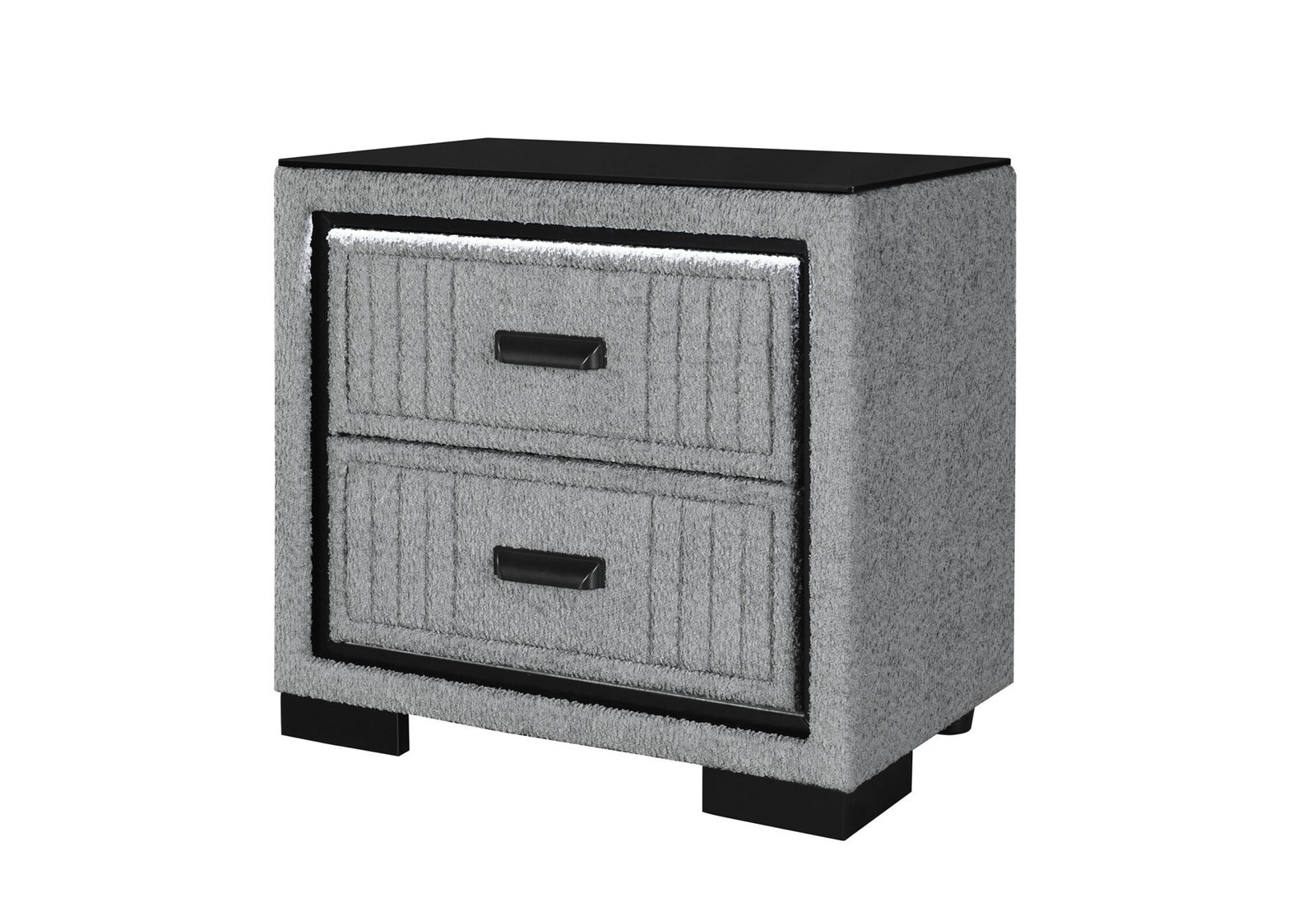 Second image of ISABELLA GREY NIGHTSTAND WITH LED