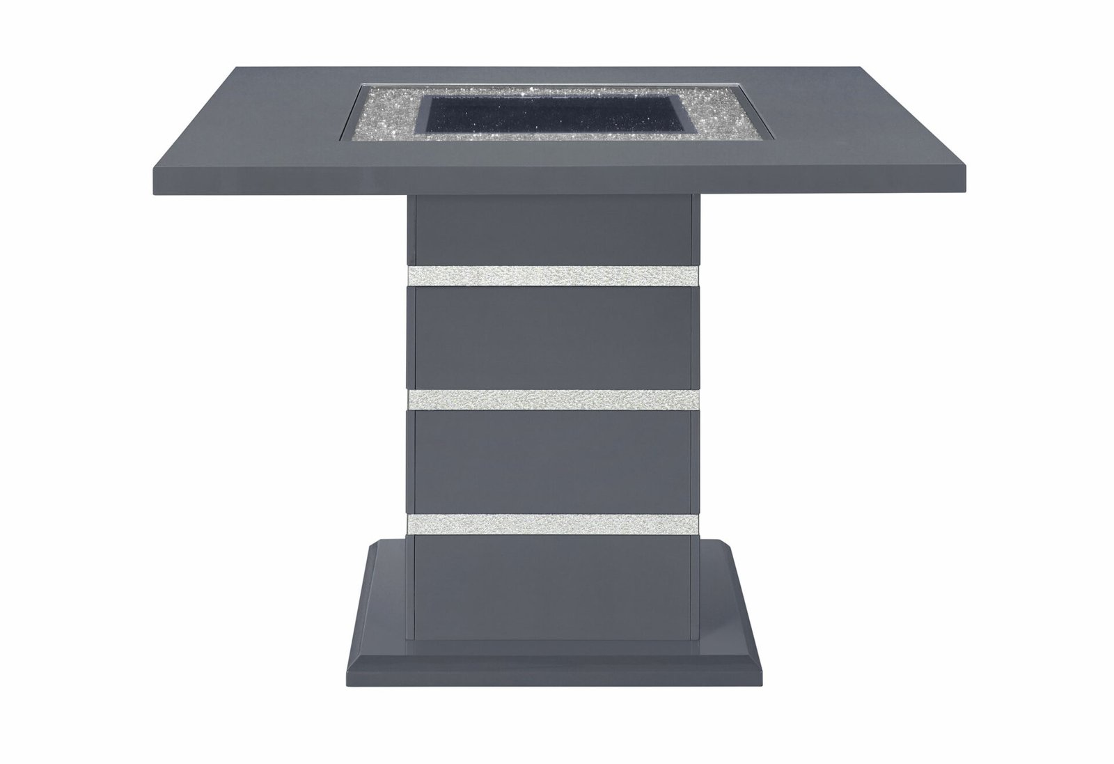 Second image of MONACO DARK GREY BAR TABLE AND 4 MONACO DARK GREY BAR STOOLS
