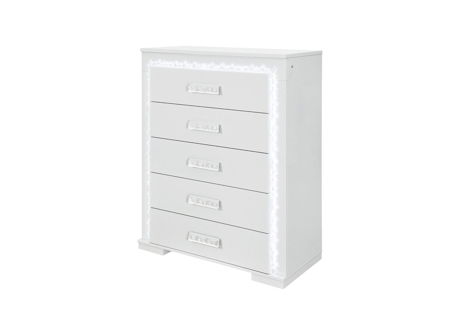 Second image of NAOMI SILVER MARBLE CHEST WITH LED