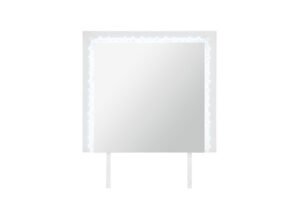 NAOMI SILVER MARBLE MIRROR WITH LED