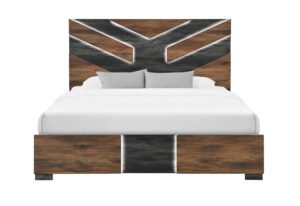 OPTIMUS BROWN/BLACK KING BED