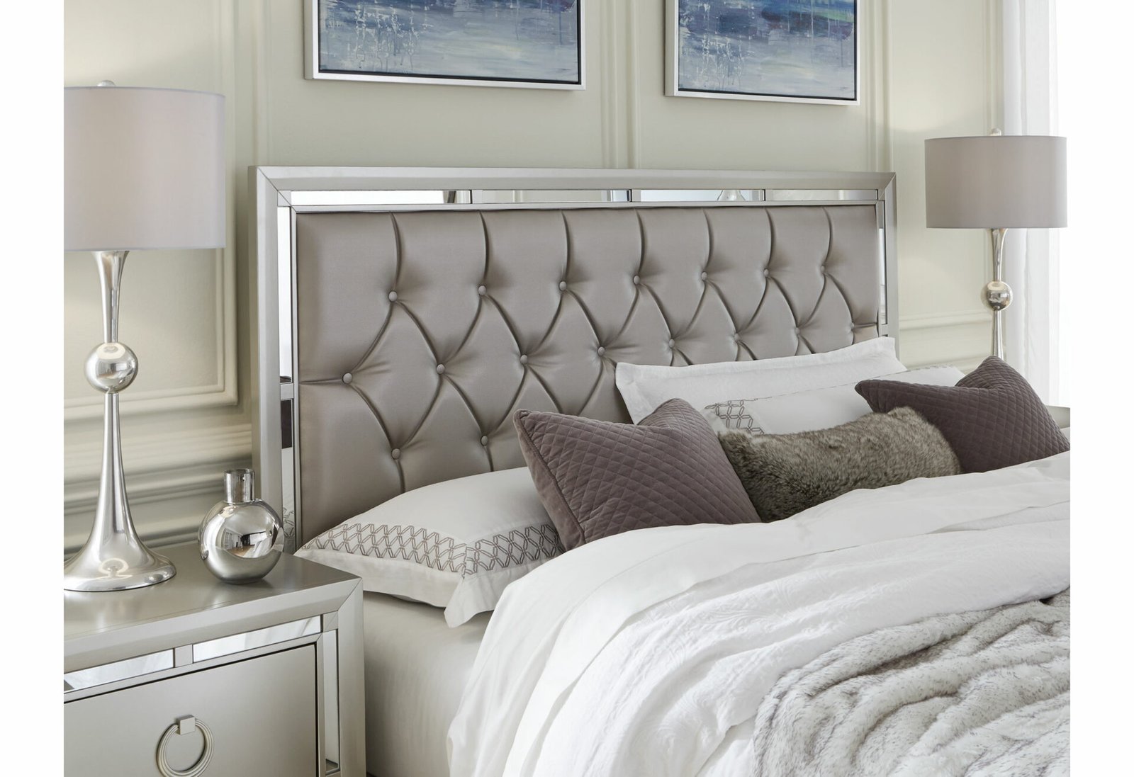 Second image of RILEY SILVER QUEEN BED