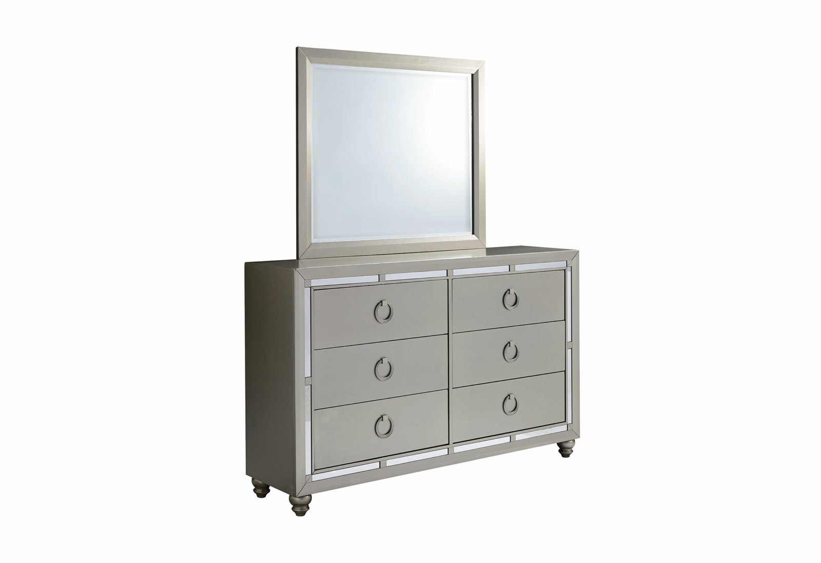 Second image of RILEY SILVER MIRROR