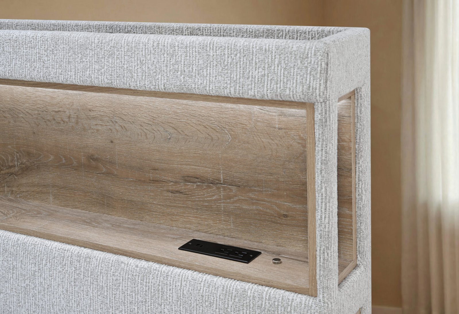 Second image of SADIE/MARIAH BEIGE KING BED GROUP