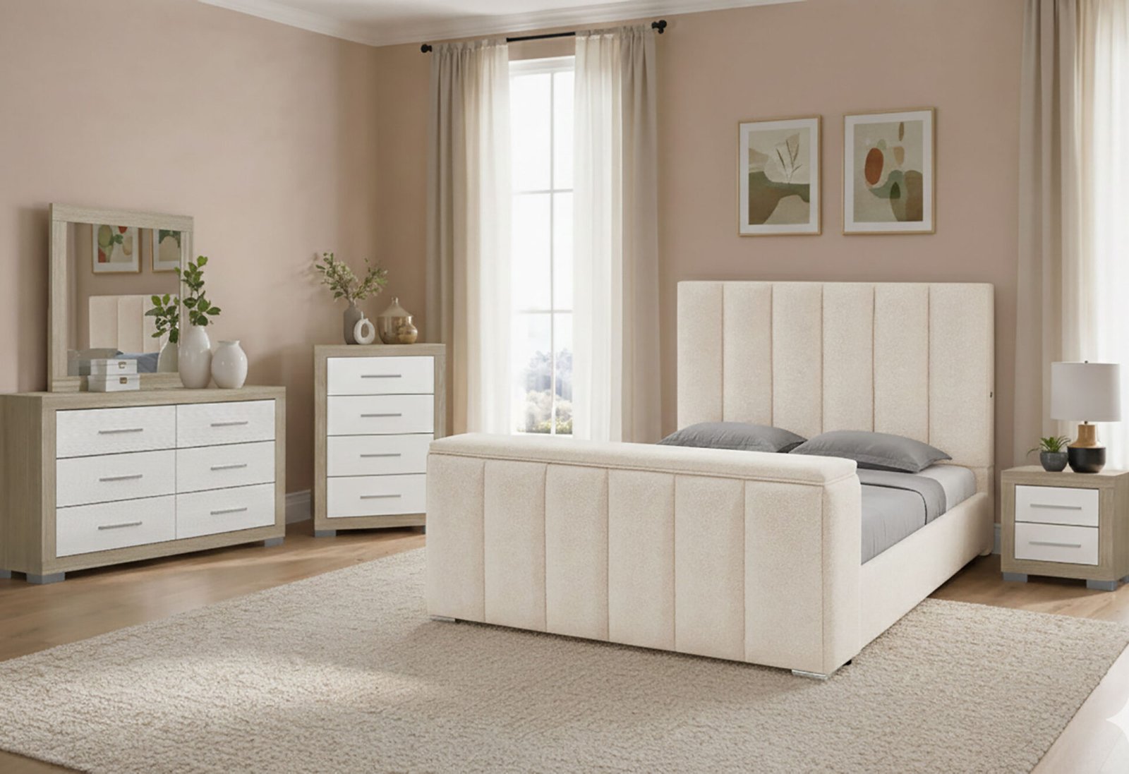 Second image of SERENITY/EMMA BUFF QUEEN BED GROUP