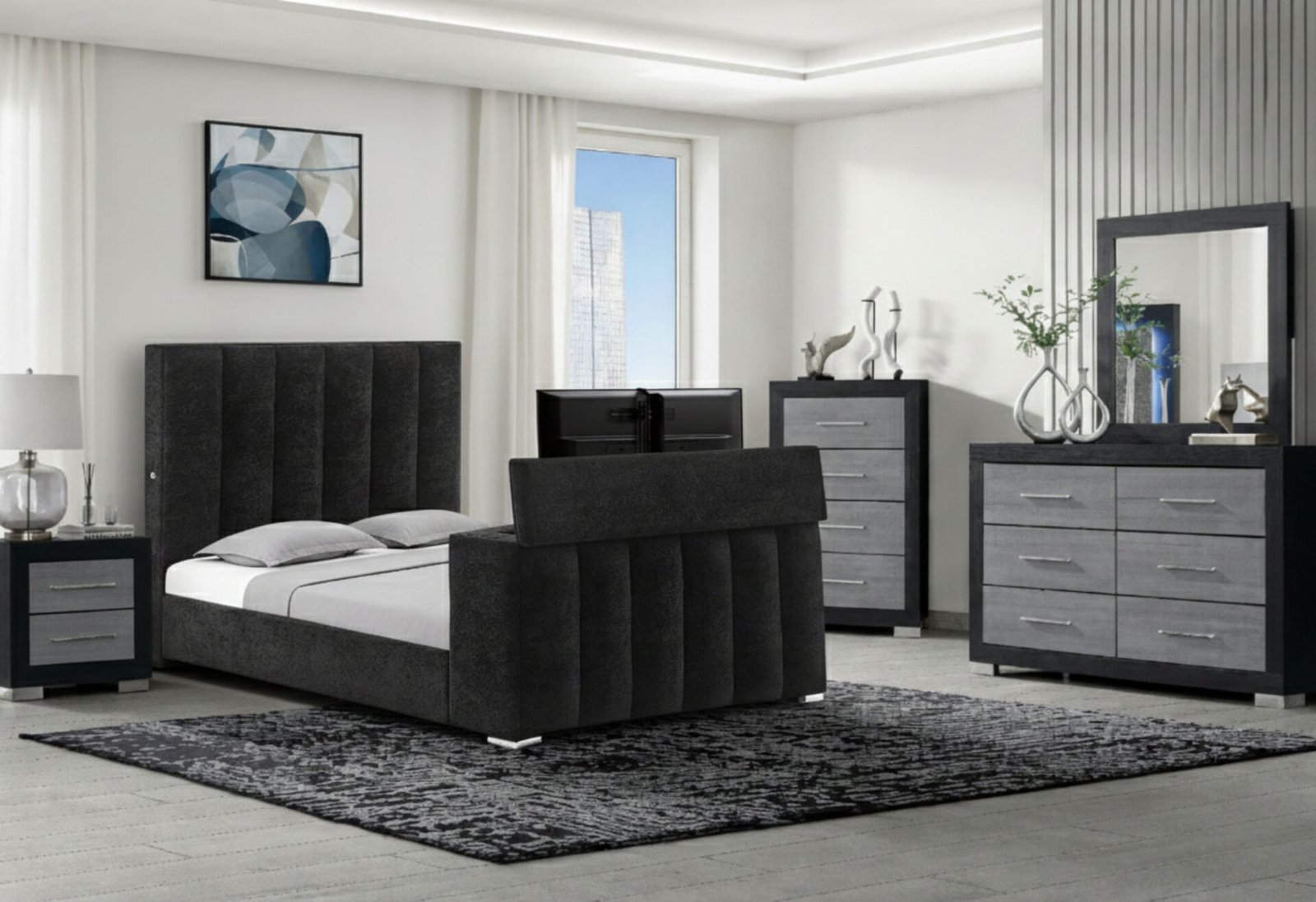 SERENITY/EMMA ONYX KING BED GROUP
