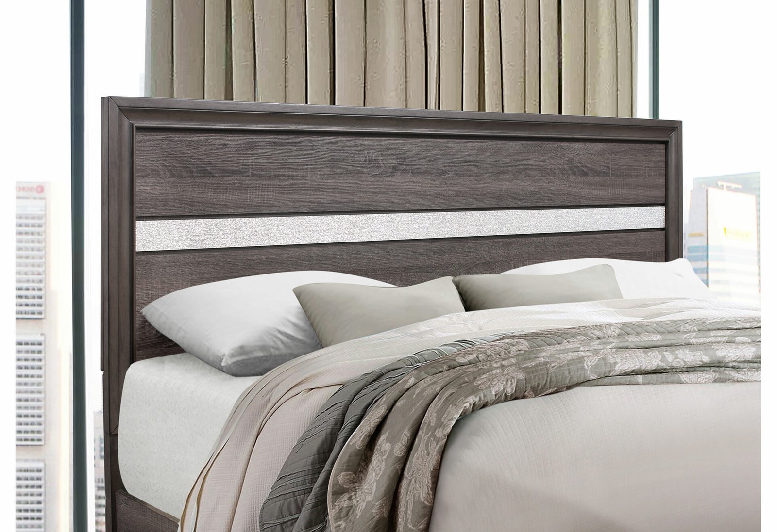 Second image of SEVILLE GREY QUEEN BED