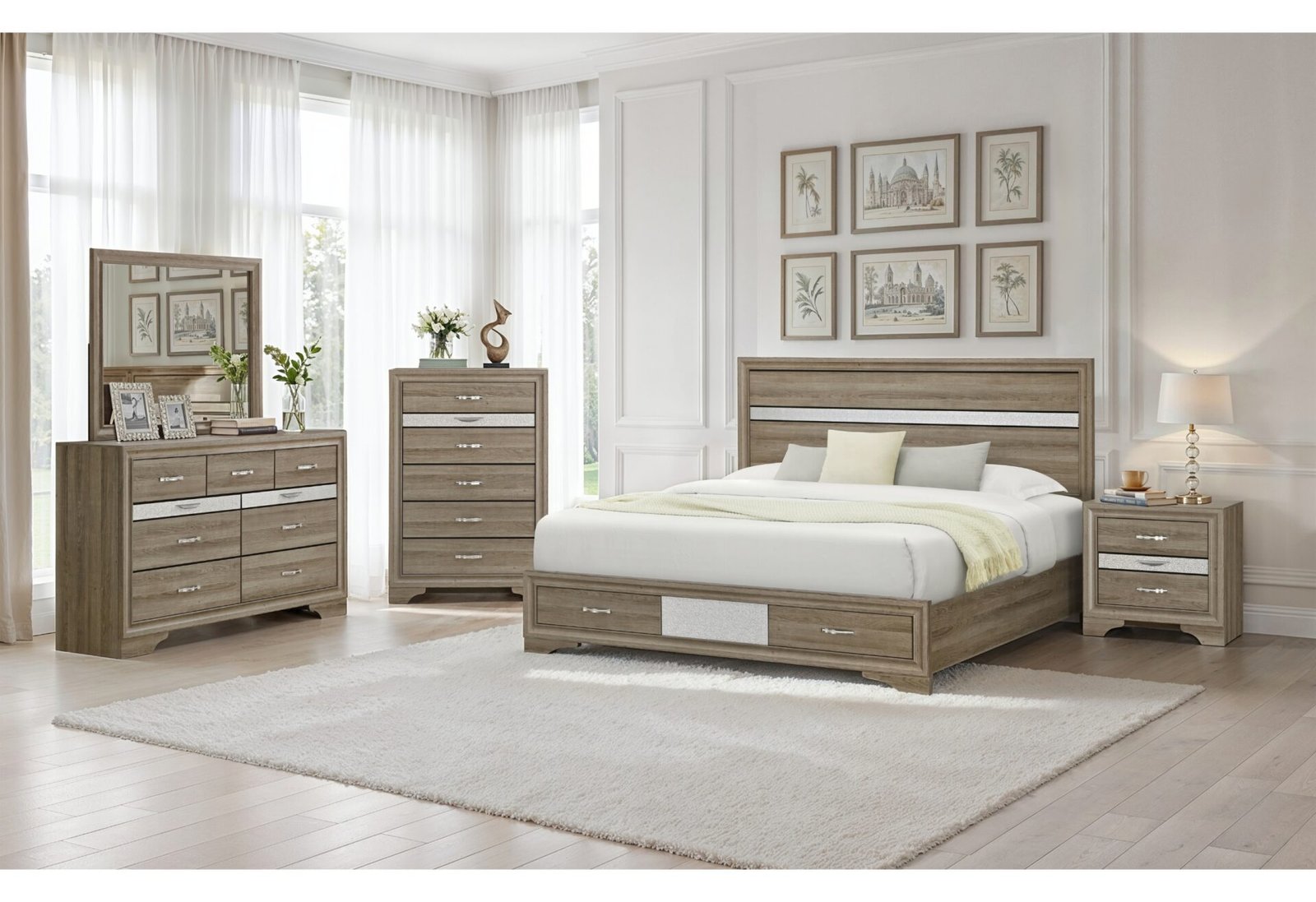 SEVILLE NATURAL FULL BED GROUP