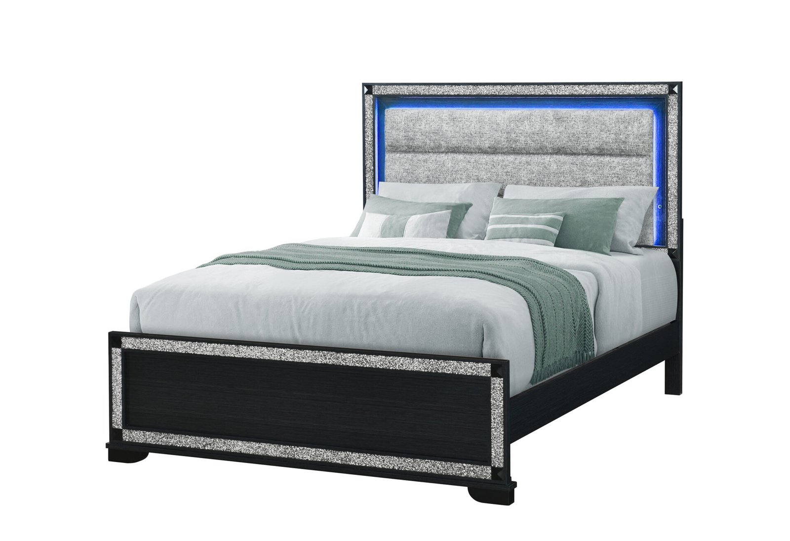 Second image of SOLEIL CHARCOAL QUEEN BED