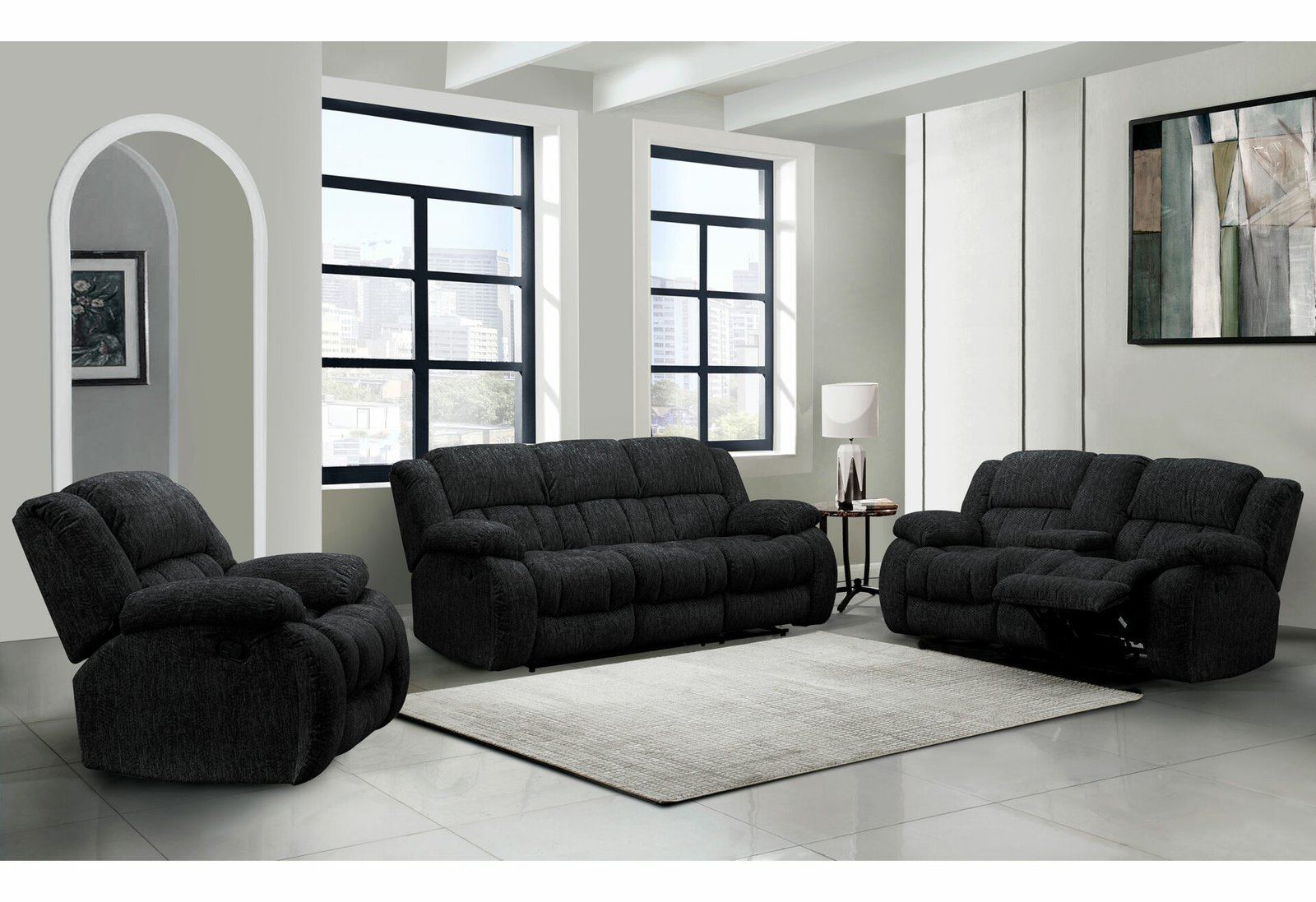 Second image of U250 EBONY GLIDER RECLINER