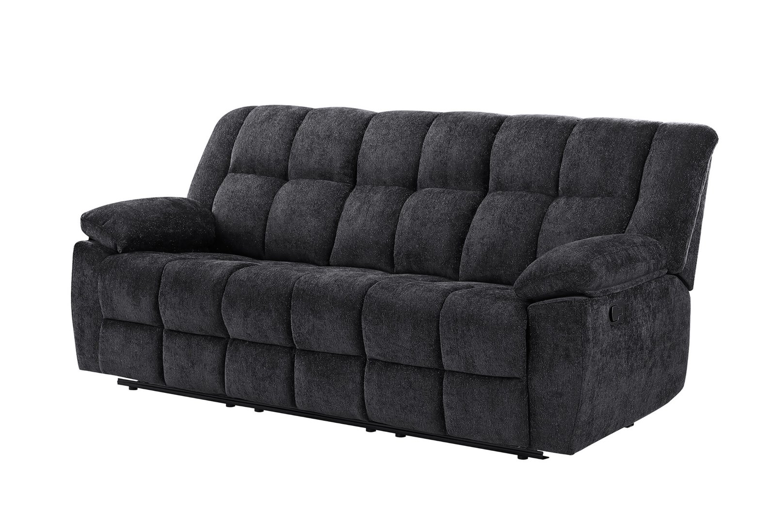 Second image of U6000 BLACK RECLINING SOFA