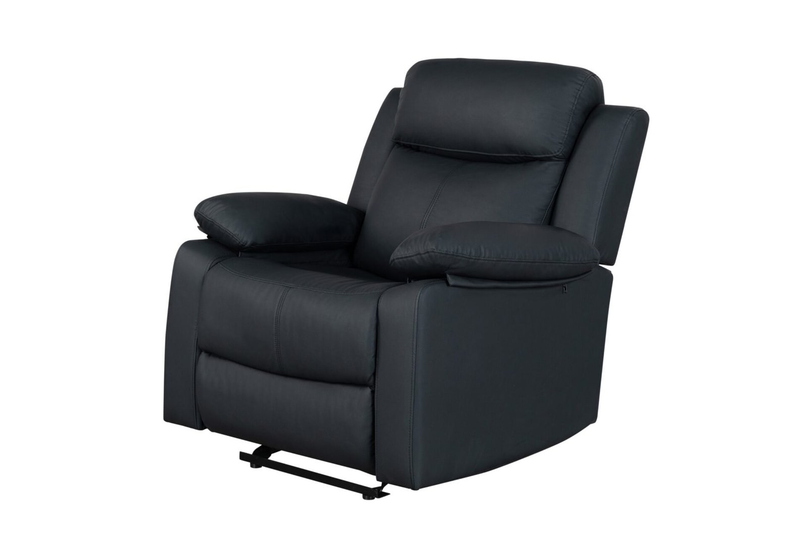 Second image of U6026 BLACK PU 72A GLIDER RECLINER WITH LED