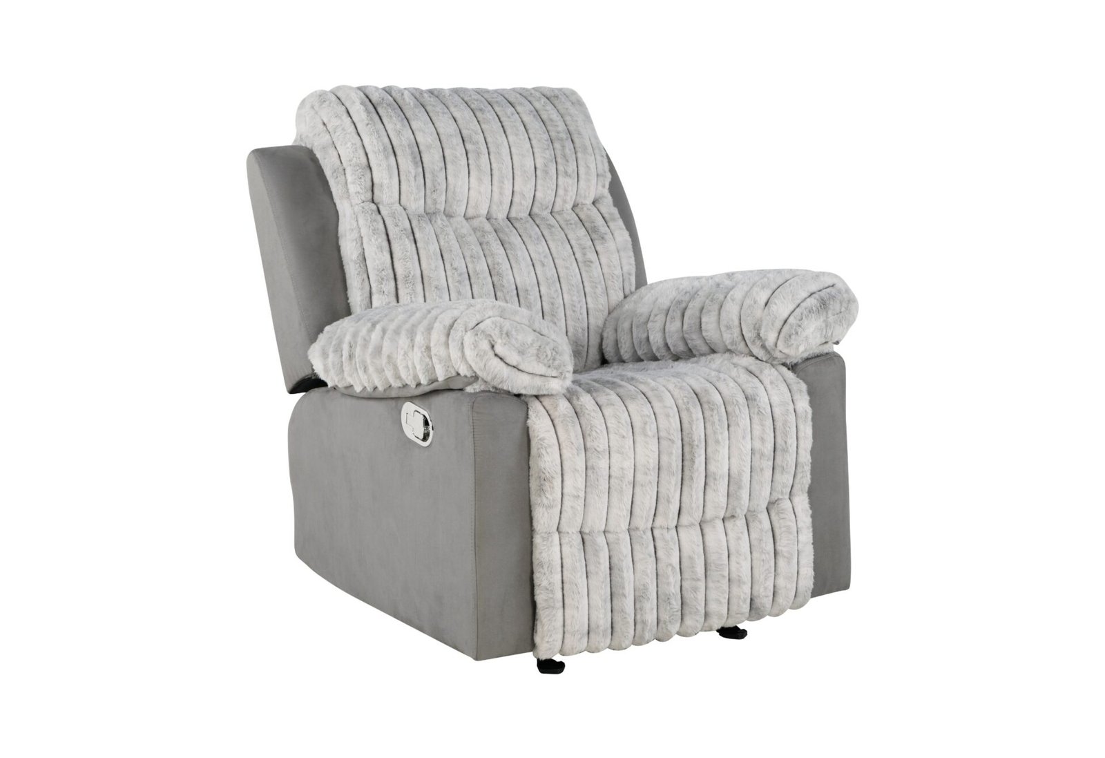 Second image of U6028 GREY GLIDER RECLINER