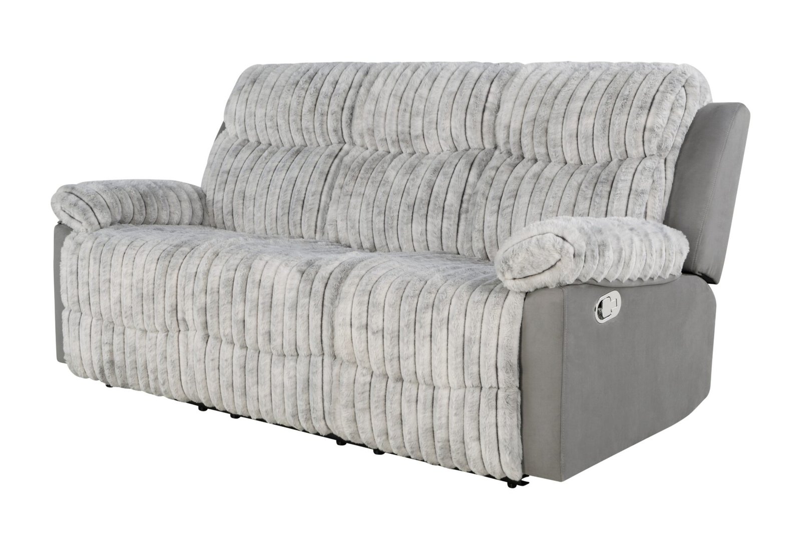 Second image of U6028 GREY RECLINING SOFA