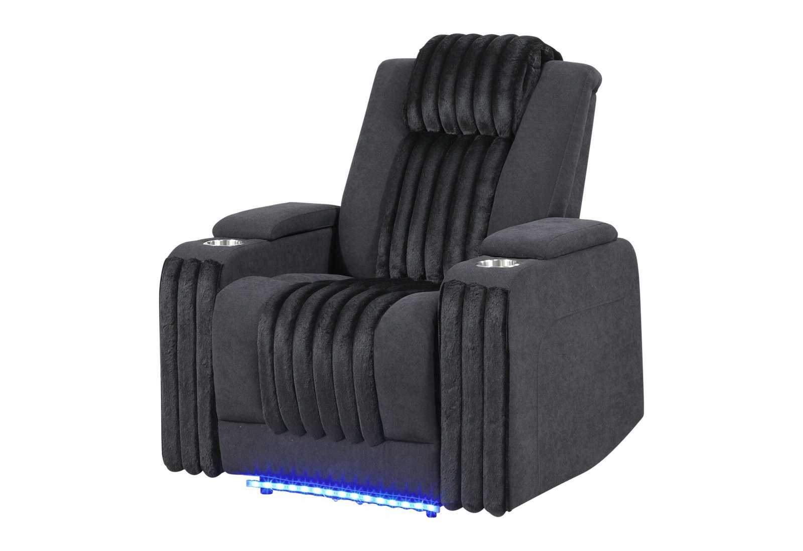 Second image of U8000 BLACK POWER RECLINER W/ POWER HEADREST & LED LIGHT