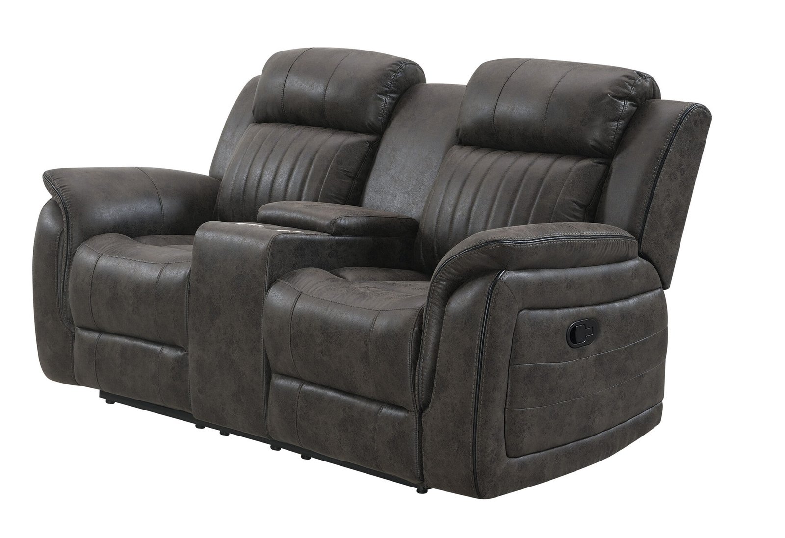 Second image of U8517 GREY CONSOLE RECLINING LOVESEAT