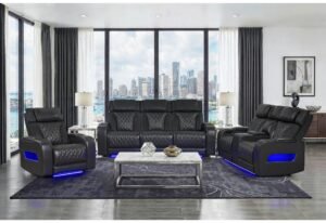 U8611 BLANCHE CHARCOAL P2 PWR REC SOFA/PWR CON REC LOVESEAT/PWR REC