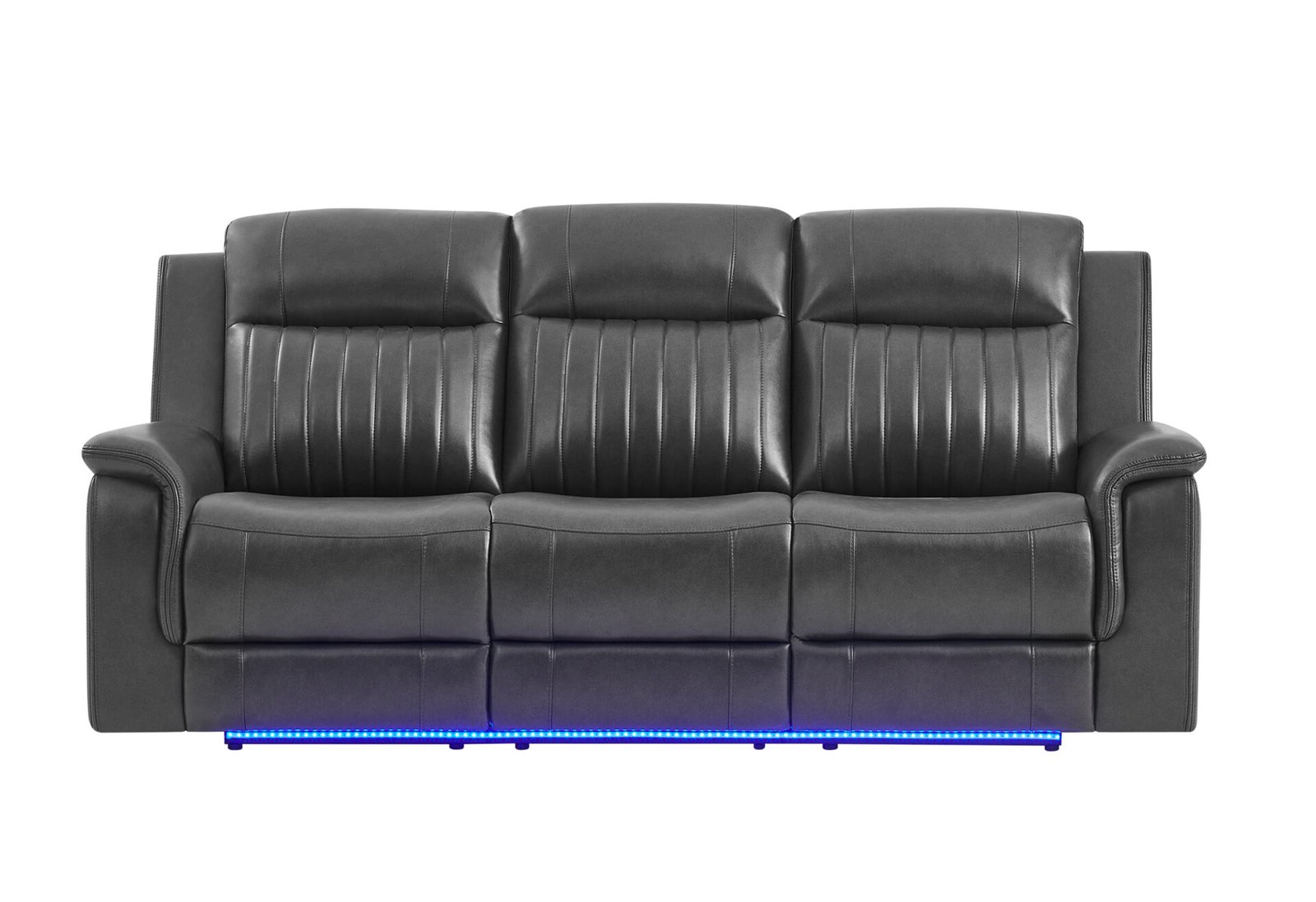 Second image of U8879 CHARCOAL PWR REC SOFA/PWR CON REC LOVESEAT/PWR REC W/LED & GL SS