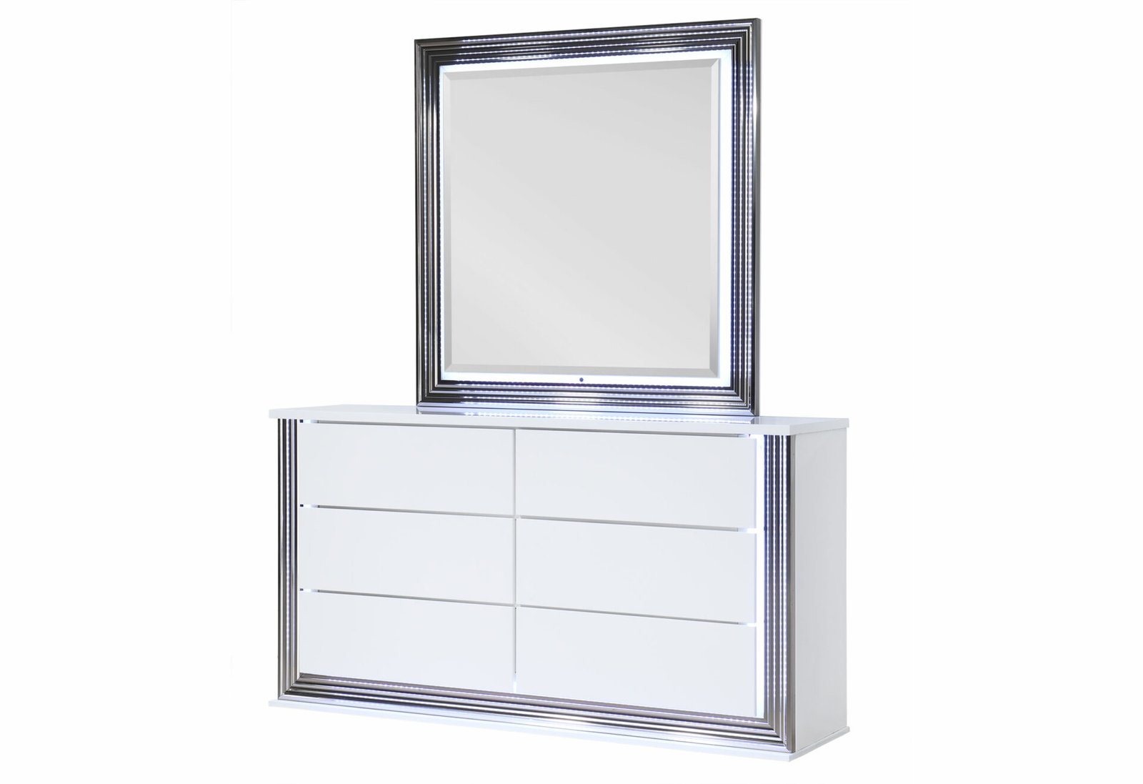 Second image of YLIME SMOOTH WHITE MIRROR WITH LED