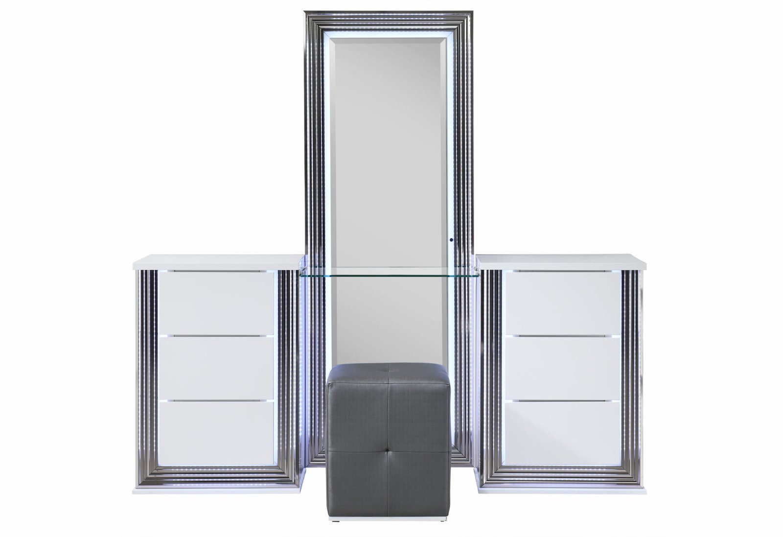 Second image of YLIME-SMOOTH WHITE-VANITY SET-N