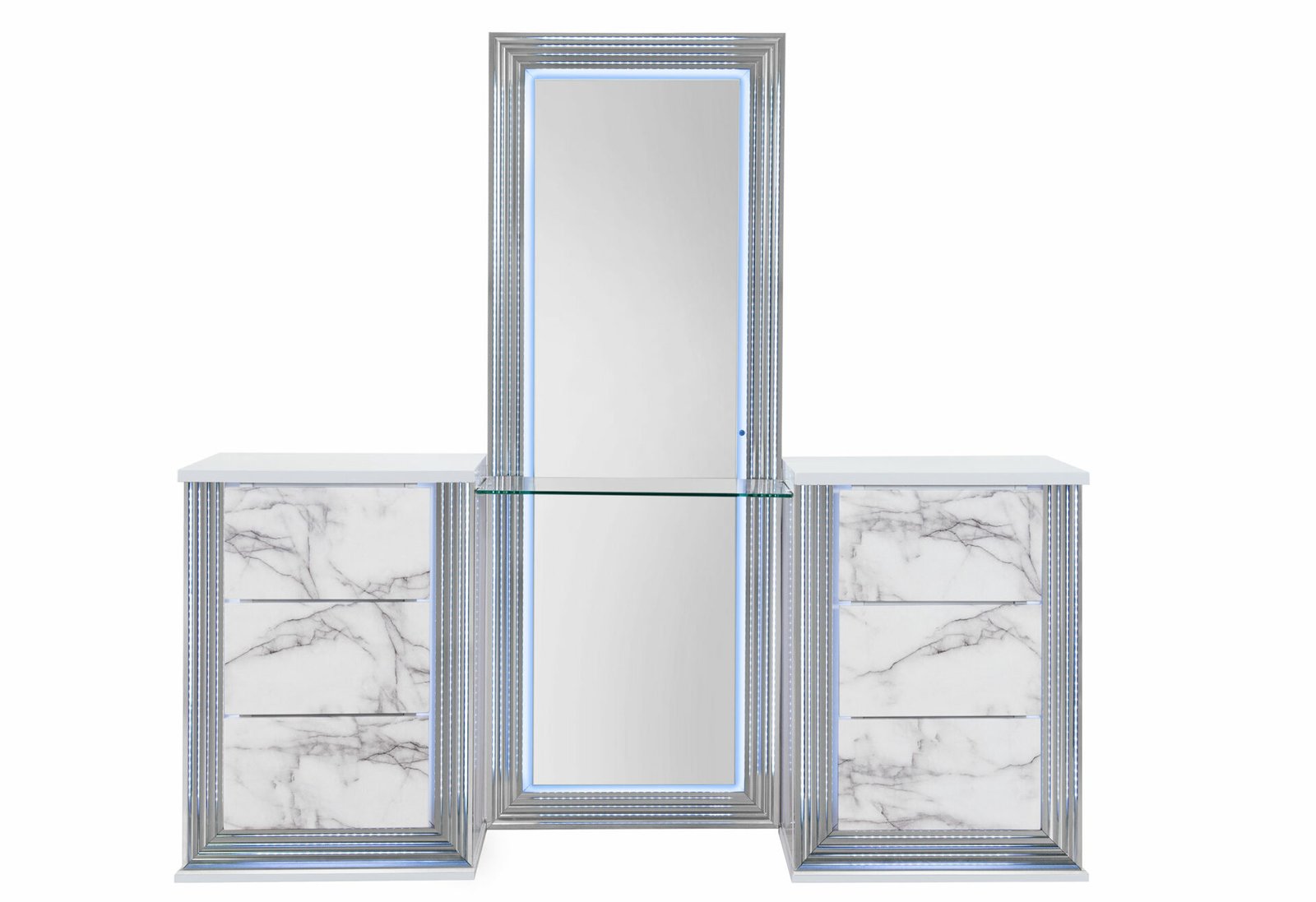 Second image of YLIME WHITE MARBLE VANITY SET