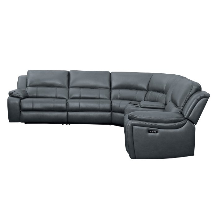 Second image of 8260GY*6 6-Piece Modular Reclining Sectional