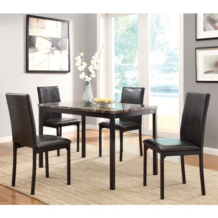 Second image of 2601-48 Dining Table, Faux Marble Top