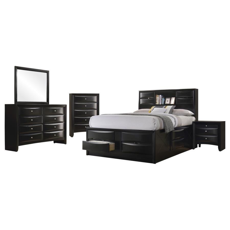 Second image of BRIANA 5-PIECE QUEEN BEDROOM SET BLACK