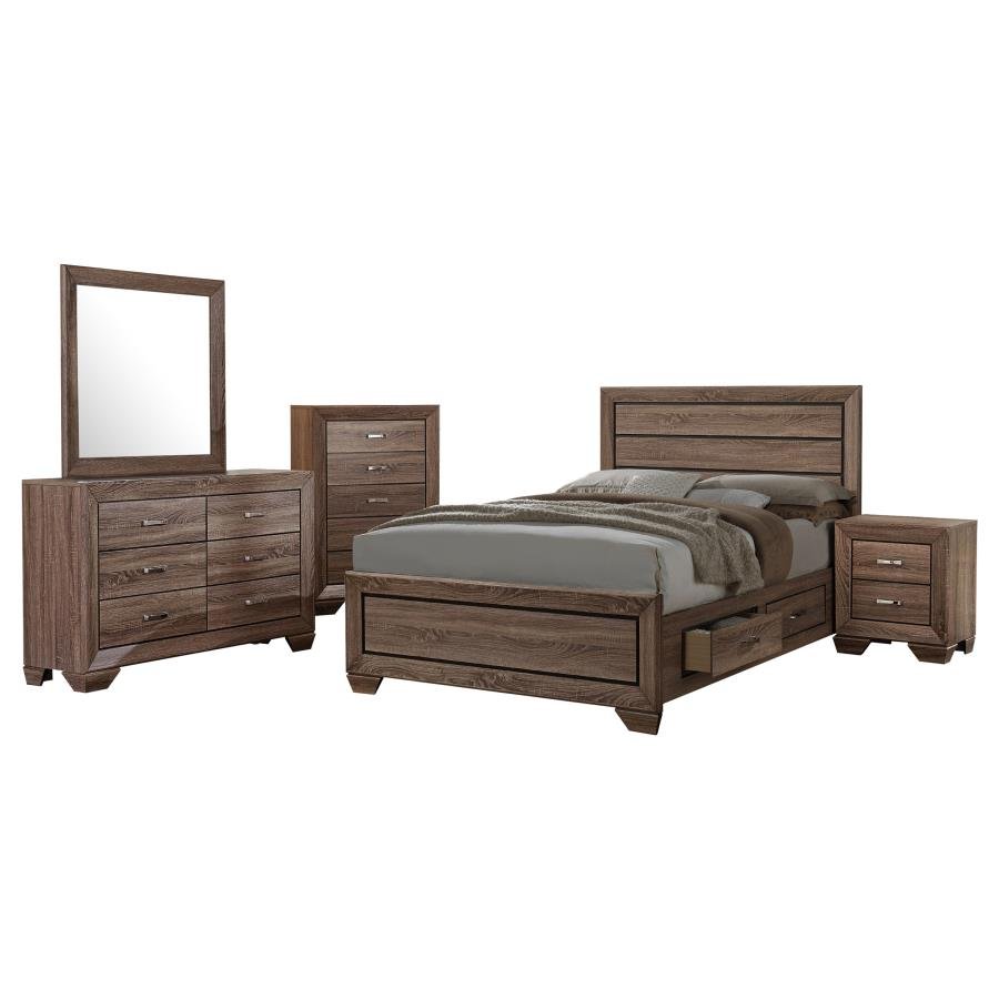 Second image of KAUFFMAN 5-PIECE QUEEN BEDROOM SET WASHED TAUPE