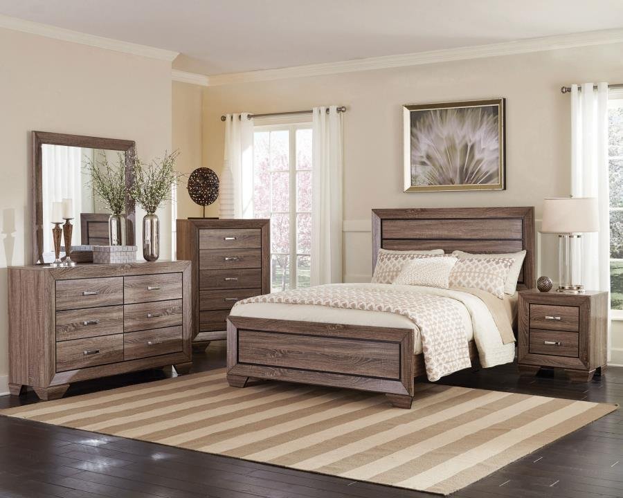 Second image of KAUFFMAN 5-PIECE QUEEN BEDROOM SET WASHED TAUPE