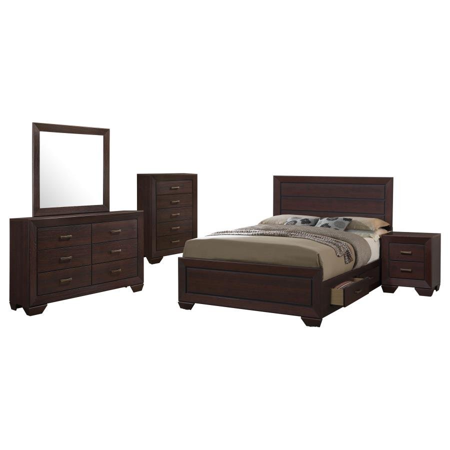 Second image of KAUFFMAN 5-PIECE QUEEN BEDROOM SET DARK COCOA