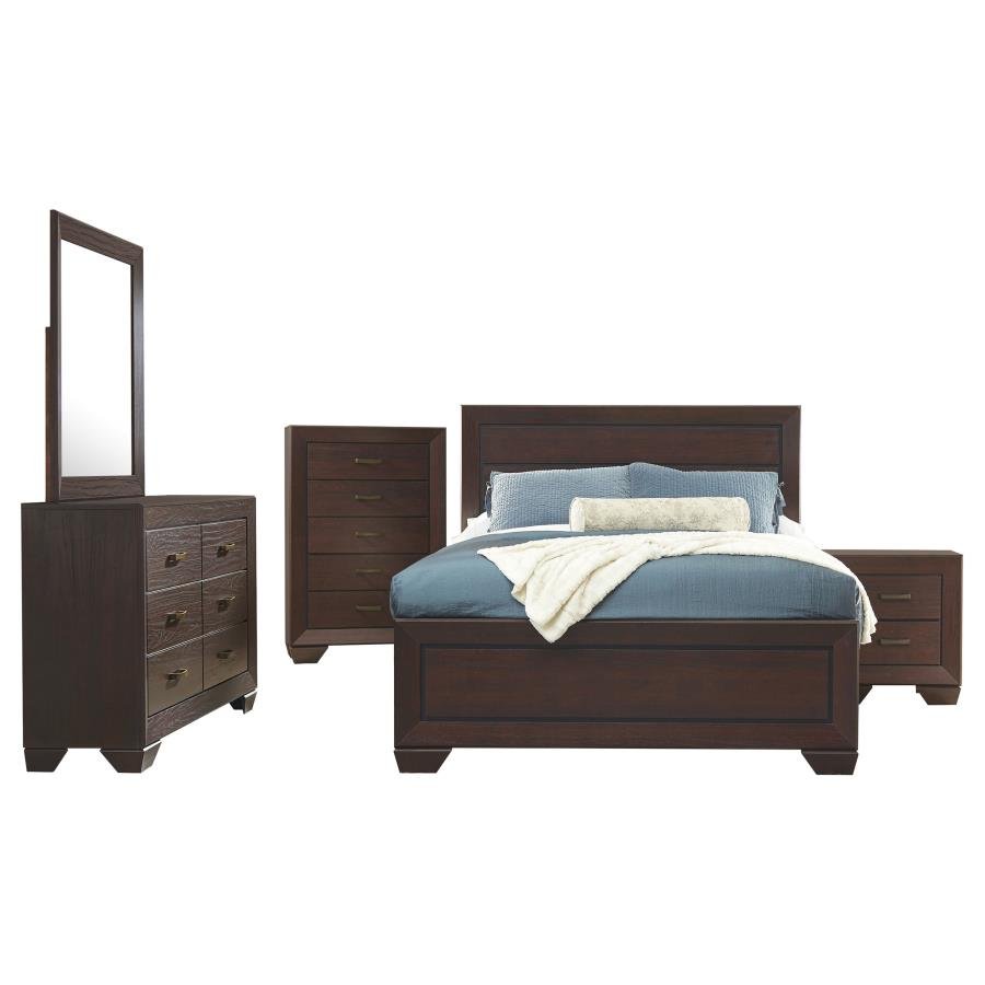 Second image of KAUFFMAN 5-PIECE QUEEN BEDROOM SET DARK COCOA