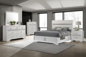 MIRANDA 5-PIECE QUEEN BEDROOM SET WHITE