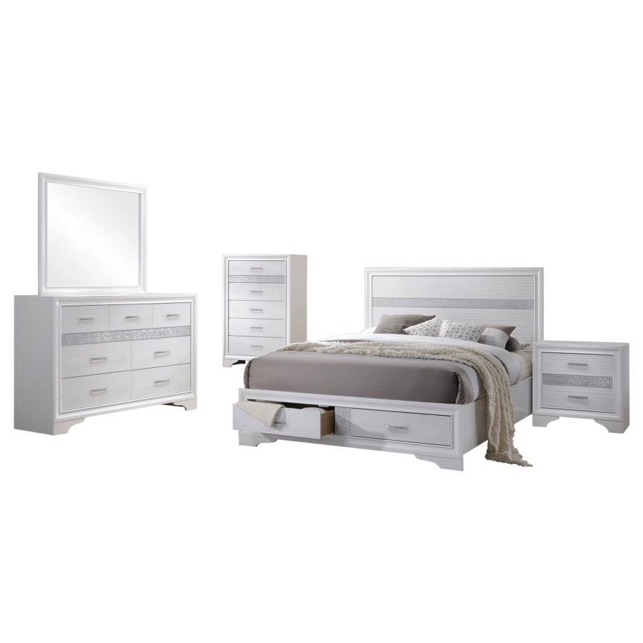 Second image of MIRANDA 5-PIECE QUEEN BEDROOM SET WHITE