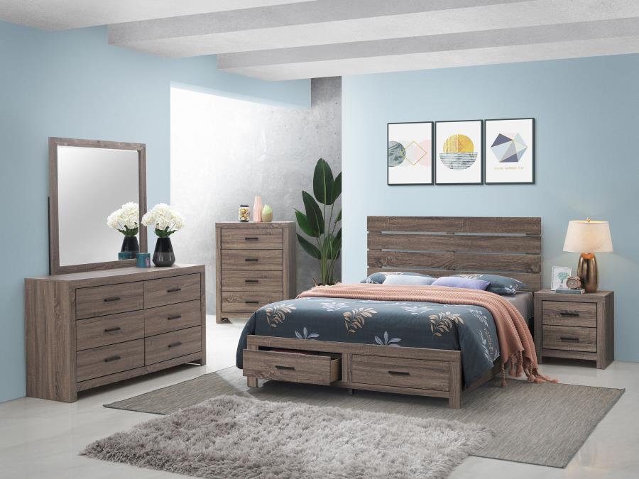 BRANTFORD 5-PIECE QUEEN BEDROOM SET BARREL OAK