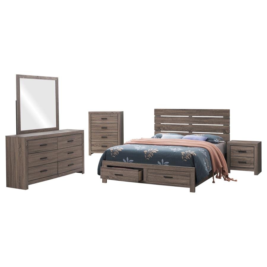 Second image of BRANTFORD 5-PIECE QUEEN BEDROOM SET BARREL OAK