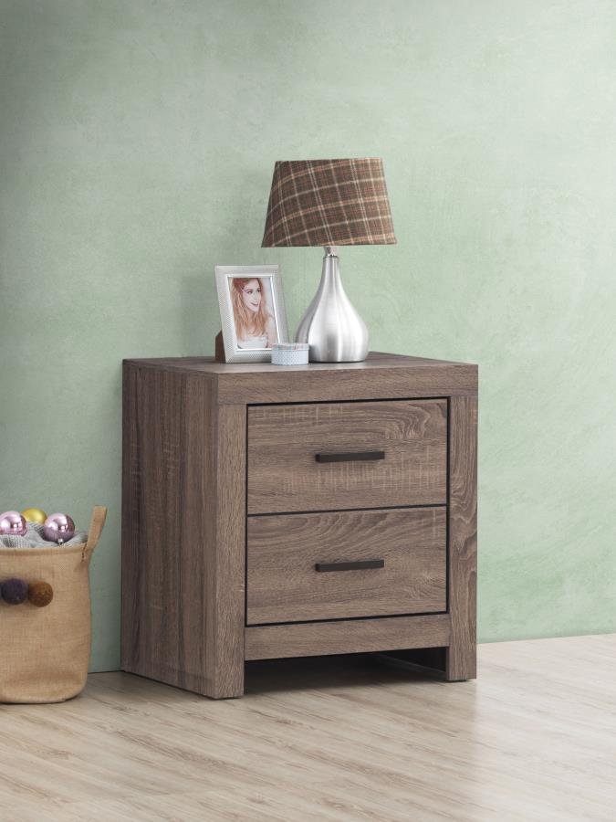 Second image of BRANTFORD 2-DRAWER NIGHTSTAND BARREL OAK
