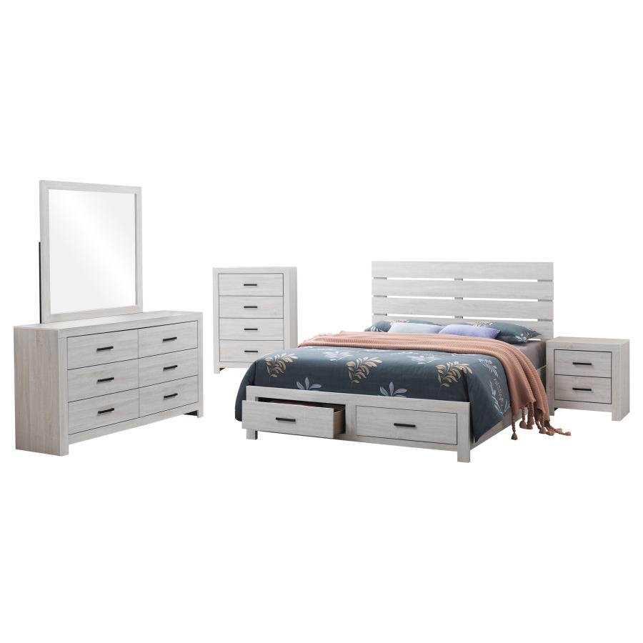 Second image of BRANTFORD 5-PIECE QUEEN BEDROOM SET COASTAL WHITE