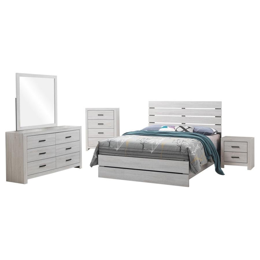 Second image of BRANTFORD 5-PIECE QUEEN BEDROOM SET COASTAL WHITE
