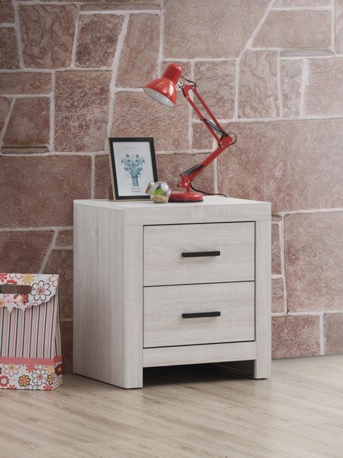 Second image of BRANTFORD 2-DRAWER NIGHTSTAND COASTAL WHITE