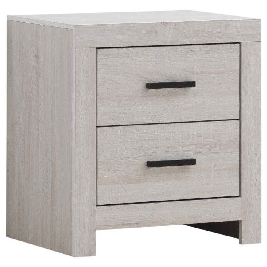 BRANTFORD 2-DRAWER NIGHTSTAND COASTAL WHITE